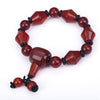 2020 Natural Agate Jade Bracelet Amber Handmade Natural Stone Stretch Elastic Glass Bead Charm Bracelets Women Fashion Jewelry