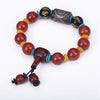 2020 Natural Agate Jade Bracelet Amber Handmade Natural Stone Stretch Elastic Glass Bead Charm Bracelets Women Fashion Jewelry
