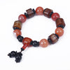 2020 Natural Agate Jade Bracelet Amber Handmade Natural Stone Stretch Elastic Glass Bead Charm Bracelets Women Fashion Jewelry