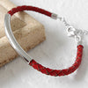 2020 New 100% 925 Sterling Silver & Real Leather Chain Charm Fit Bracelet For Women Men Original Fine Jewelry