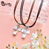 2020 New 2 pieces Best Friends Necklace Pendant Couple Girls Fish Flower Butterfly Necklaces Pendants Collier Leather Chain ec