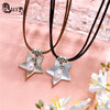 2020 New 2 pieces Best Friends Necklace Pendant Couple Girls Fish Flower Butterfly Necklaces Pendants Collier Leather Chain ec