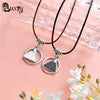 2020 New 2 pieces Best Friends Necklace Pendant Couple Girls Fish Flower Butterfly Necklaces Pendants Collier Leather Chain ec
