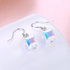 2020 New 925 sterling silver 100% Original Crystals From Austrian Sweet Sugar Crystal Earrings Simple Temperament Fit Party