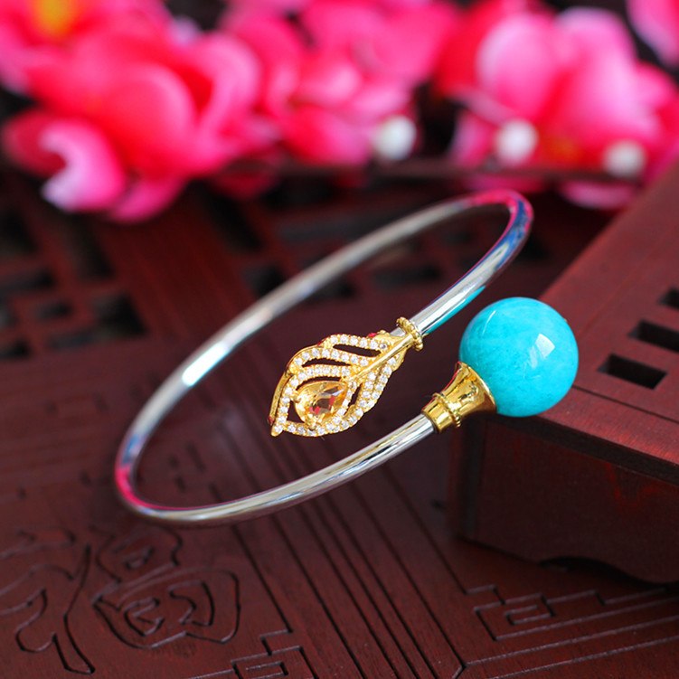 2020 New Armbanden Voor Vrouwen Character Of Products So Hot S925 Pure Jewelry Fashion Lady Amazonite Pnd Tail-on Bracelet