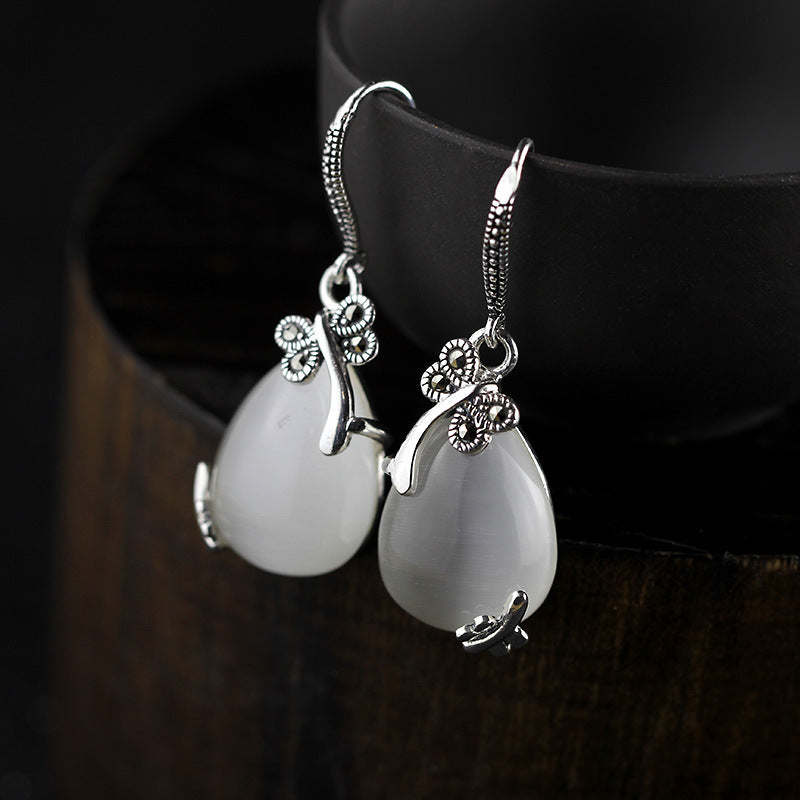 2020 New Arrival Anniversary Brinco Fashion Items New S925 Pure Ornaments Contracted Fashion Handmade Dragonfly Pendant