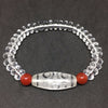 2020 New Arrival Crystal Beads White Abacus beads Elastic Bracelet Women's Fine Jewelry Amulet Beads Sweet 6 Eyes Dzi Ji