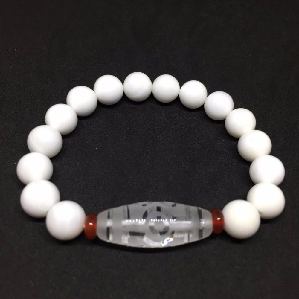 2020 New Arrival Crystal Tridacna Mistery Tibetan Beads Dzi Natural Stone Bracelet Fashion Women's Jewelry