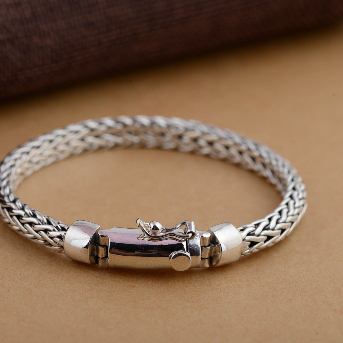 2020 New Arrival Hot Sale Bracelet Kehribar Thai Wholesale Retro Jewelry S925 Pure Bracelet Hand-woven Personality Male Money