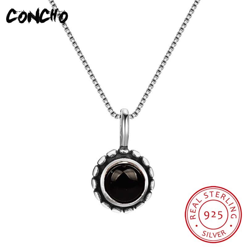 2020 New Arrival Hot Sale Pendant Necklaces Trendy Collier Sautoir Long Jewelry 925 Sterling Round Necklace For Women
