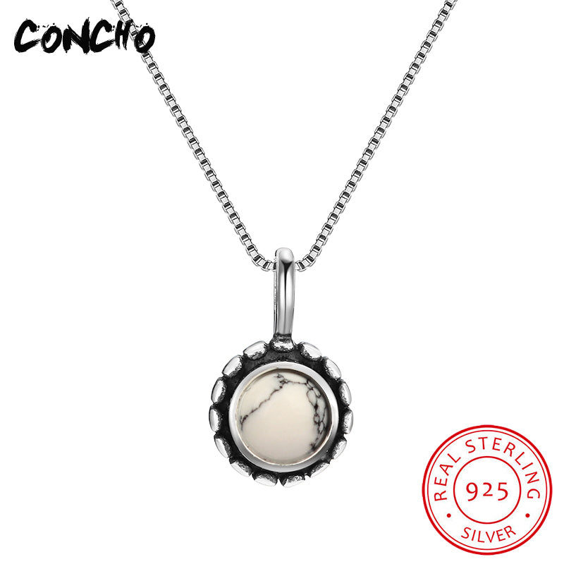2020 New Arrival Hot Sale Pendant Necklaces Trendy Collier Sautoir Long Jewelry 925 Sterling Round Necklace For Women
