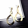 2020 New Arrival Metal 8 Shape Earring Women Round Circle Drop Earrings for Women Girls Unique Party Jewelry Gift 2E056