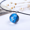 2020 New Arrival Nebula Space Universe Galaxy Necklace Women Girls Wholesale Glass Ball Choker Pendant Rope Chain Gift 2C0193