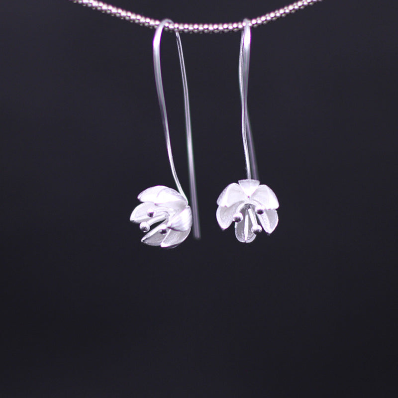 2020 New Arrival Sale Brinco Of Products Thai Handmade Flowers Wholesale S925 Pure Ornaments Thailand Woman Earrings Version B