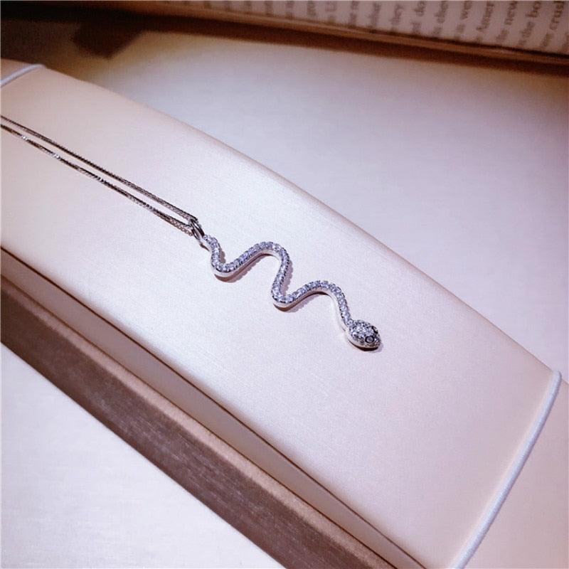 2020 New Arrival Snake Design 925 Silver Jewelry Thomas Style Sterling Necklace Accessorie Gift For Woman