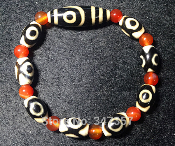 2020 New Arrival Tibet Dzi Bracelet 3pcs/lot Two Eyes Dzi Beads For Man and Women Jewelry Fashionable Free shipping