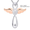 2020 New Arrival necklace chain fine jewelry 925 Sterling Silver CZ love angel Wing Necklace & Pendant for women gift