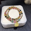2020 New Arrive Natural Brazil Tourmaline Stone 5.6mm and Amber Charm Pendant 36.8g Bracelet Certificated Fine Jewelry