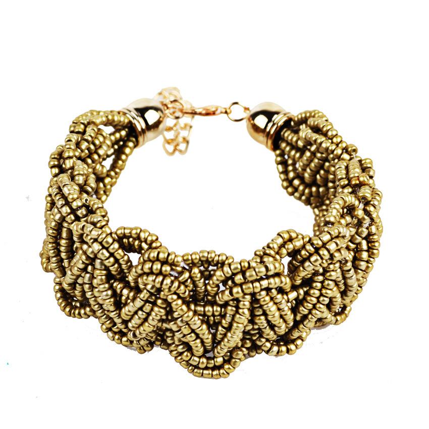 2020 New Bohemia Retro Bracelet For Women Pure Handmade Bead Multicolor Charm Vintage Cuff Bracelets & Bangles Fine Jewelry