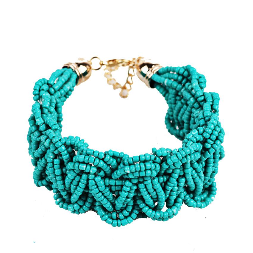 2020 New Bohemia Retro Bracelet For Women Pure Handmade Bead Multicolor Charm Vintage Cuff Bracelets & Bangles Fine Jewelry