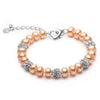 2020 New Charm Bracelet Pearl Jewelry zircon Bracelet 100% Natural Pearl 925 Sterling Silver Bracelet gift For Women