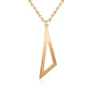2020 New Cheap Gold Silver irregular Triangle Necklace Pendant Femme Jewelry Africa Wedding Bridal Long Chain Necklace For Women