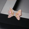 2020 New Creative Butterfly Shape Design Crystal Stud Earrings Fashion Charm Women Party Party Fine Jewelry Accessory Gifts
