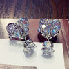 2020 New Crystal from Swarovski for Women Fashion Fire Opal Earrings Wedding Birthd Gifts Party Events Fashion jewelry