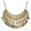2020 New Design Women's Fashion Silver Coins Pendant Statement Bib Charm Choker Coin Choker Necklace Statement Maxi Necklaces
