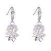 2020 New Earrings 6 Colors Crystal From Austrian Fashion ice flower zircon earrings Fine Jewelry fit Original Woman Earrings