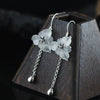 2020 New Elegance Fashion Crystal Tassel S925 Eardrop Of Carve Patterns Or Designs Woodwork