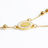 2022 FINE4U N052 Cross Pendant Necklace For Men Women 316L Stainless Steel Rosary Beads Necklace Religious Jewelry