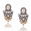 New Fashion Colorful Flower Big Luxury Drop Earring Pendant Crystal Gem Statement Earrings Jewelry Wholesale A28