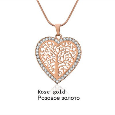 2020 New Fashion Jewelry Crystal from Swarovski Creative life tree necklace 2 Colors for Women and Female Fit Party