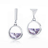 2020 New Fashion Jewelry Crystal from Swarovski Sterling Zircon Japanese and Korean Style Asymmetric Woman Earrings