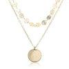 2020 New Fashion Layered Necklace For Women simple coin pendant Charm Choker Necklace party birthd gift for girl x130
