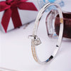 2020 New Fashion Stainless Steel Bangles Bracelet For Women Padlock Gold Rose Gold Silver Color Key Charm Famous Brand Jewelry