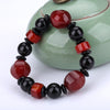 2020 New Fashion Stone Bead Charm Bracelet Men Jewelry Red Black Agate Beads Bead Couple Bangles Jewelry Bracelet For Men Gift