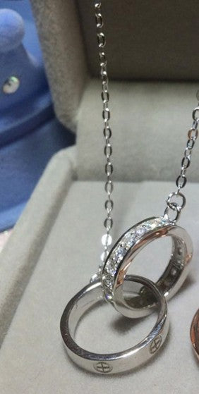 2020 New Fashion Wedding Jewelry Interlocking necklace Crystals from Swarovski female Zircon Woman Party