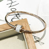 2020 New Fashion jewelry Crystal from Austrian Stylish and simple temperament titanium steel bracelet 4 Colors For Women
