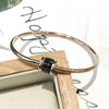 2020 New Fashion jewelry Crystal from Austrian Stylish and simple temperament titanium steel bracelet 4 Colors For Women