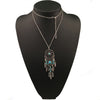 2020 New Fine Bohemia ethnic Jewelry Long sweater chain Dream catcher Dreamcatcher Pendant necklace For Women