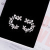 2020 New High Quality 925 Sterling Silver Needle Flower Stud Earrings Fashion Cute Earrings For Women Party Birthd Gift
