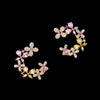 2020 New High Quality 925 Sterling Silver Needle Flower Stud Earrings Fashion Cute Earrings For Women Party Birthd Gift