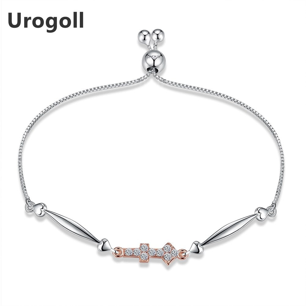 2020 New Hot Sale Charm Bracelets 925 Sterling Silver Pull Tie Chain Bracelet for women Resizable Fashion Jewelry Gifts