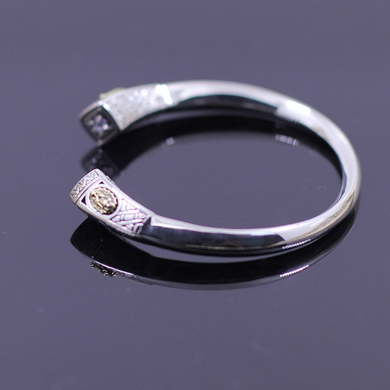 2020 New Hot Sale Women Ammonite,ammolite Bangle Character Items Thai Wholesale S925 Pure Ornaments Madonna Ladies Bracelet