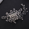 2020 New Luxurious Bride Hair Accessories 100% Handmade Pearl Wedding Hair Jewelry Party Pom Bridal Starry Hair Comb Pearl Tiara