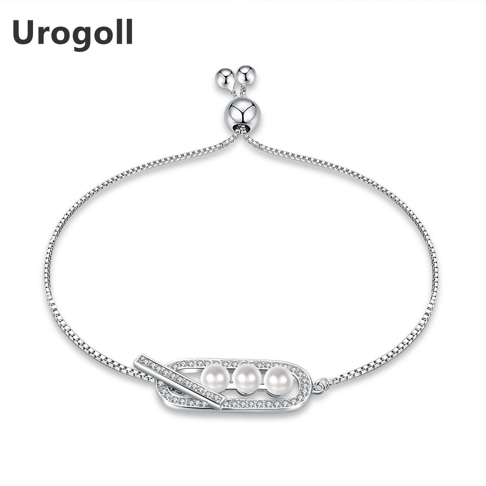 2020 New Luxury Real 925 Sterling Silver Fashion Stretchable Chain Bracelet For Women Fashion Jewelry Gift