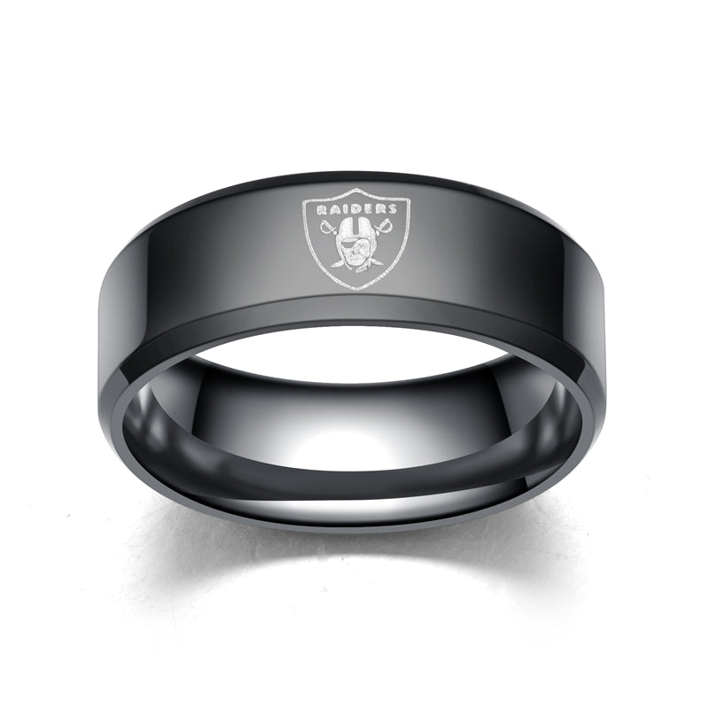 2020 New Oakland Raider Champions Rugby Team 316L Stainless Steel Men Ring For Fun Champion Mourning Ring DH-051