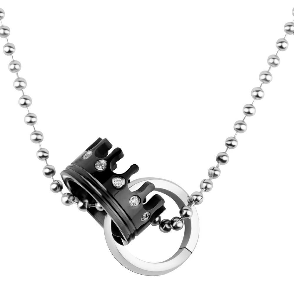 2020 New Original Crystals from Swarovski European personality creative couple crown necklace For Luckyrs at Wedding Party